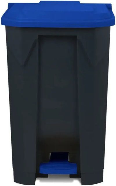 Karat Mülleimer Olaf Step-On Tretmülleimer aus Kunststoff, Blau, 50 Liter - Bild 1