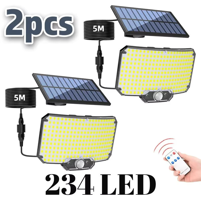 Heinast Solarleuchte mit 234 LEDs und Bewegungssensor, moderne Außen-Solarlampe in Schwarz für Garten und Wand, kühles Weiß - Bild 7