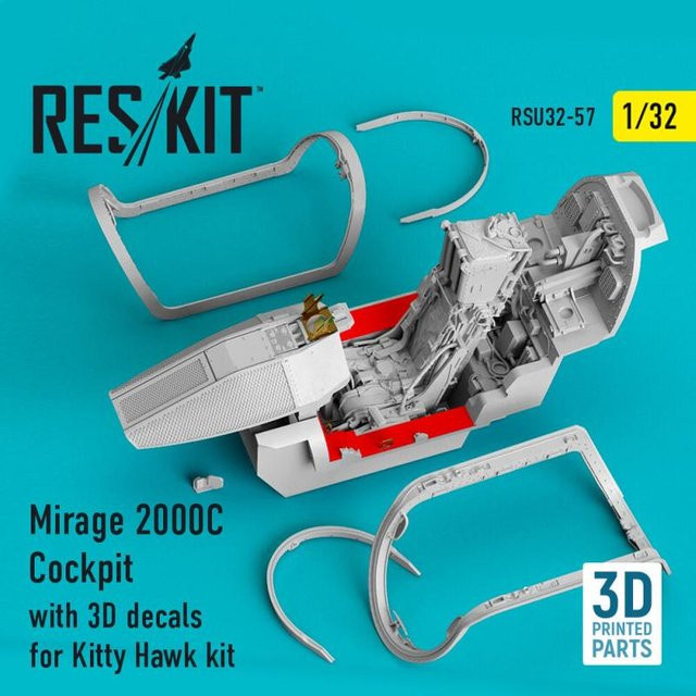 Kitty Hawk Mirage 2000C Cockpit mit 3D Decals, 1:32 - Bild 1