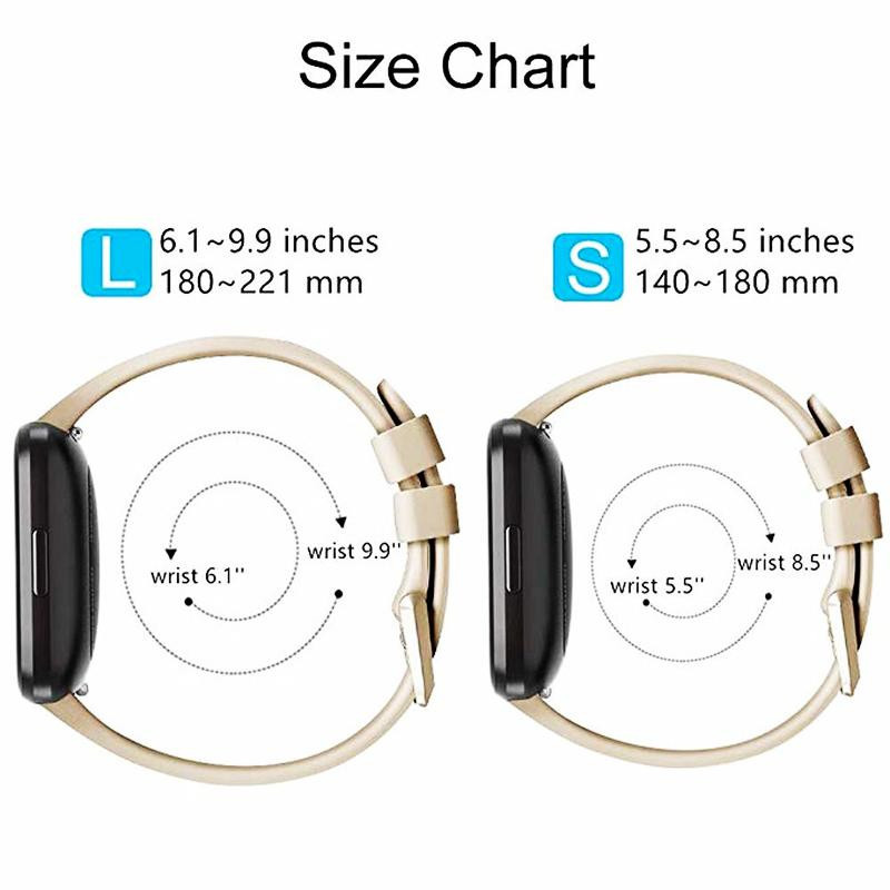 CB Watch Strap House Sport-Silikonarmband für Fitbit Versa, Versa 2 und Versa Lite in Beige - Bild 1