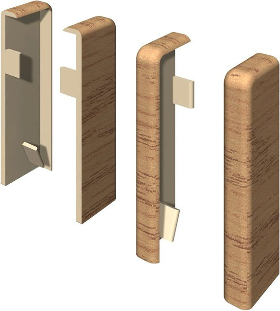 Egger Endstück Kubisch Eiche Honig Braun, 2 Stück, Höhe: 6 cm - Bild 1