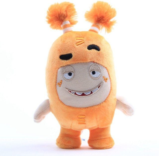 Oddbods Plüsch Weiches Kuscheltier Newt Bubbles Pogo Zee Jeff Fuse Slick, orange - Bild 1