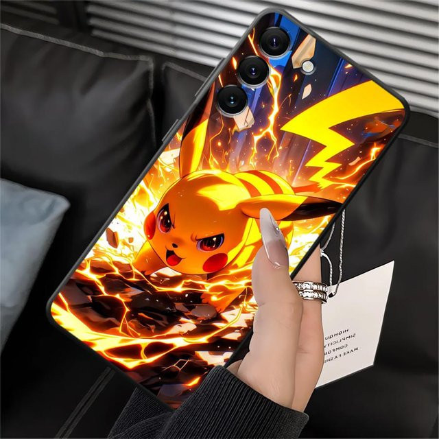 Pokemon Pikachu Handyhülle für Samsung Galaxy A05 A16 A40 A12 A17 A15 A50 A06 A70 A13 A20 A04 in Multicolor - Bild 1