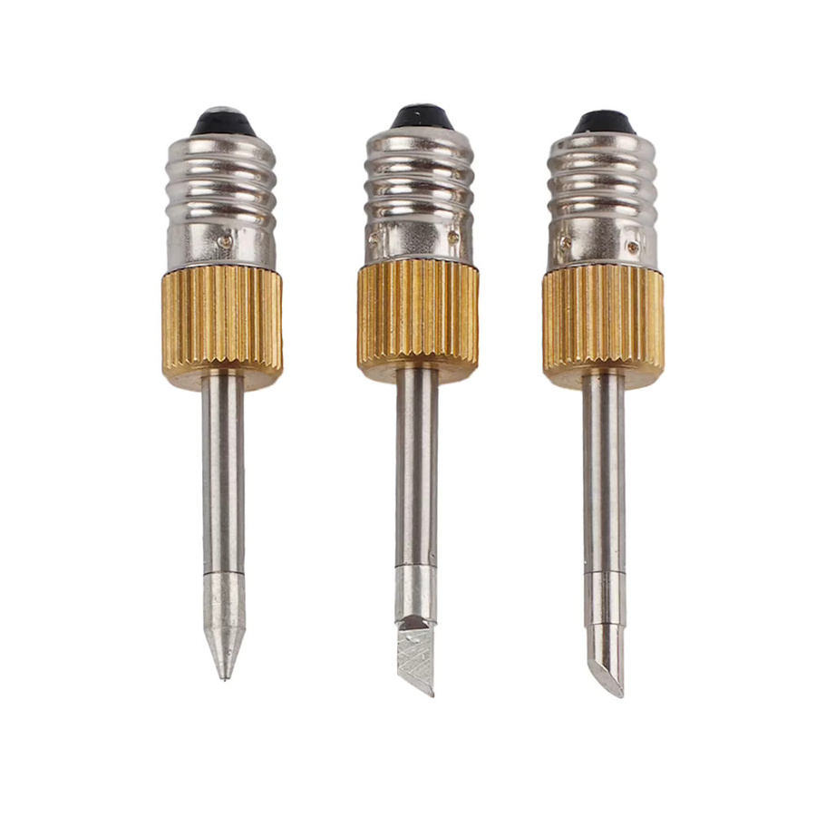 DAZZLEEX USB-Lötspitzen-Set mit E10-Schnittstelle in Silber, Typ B C K Schweißdüsen für beheizte Lötköpfe - Bild 2