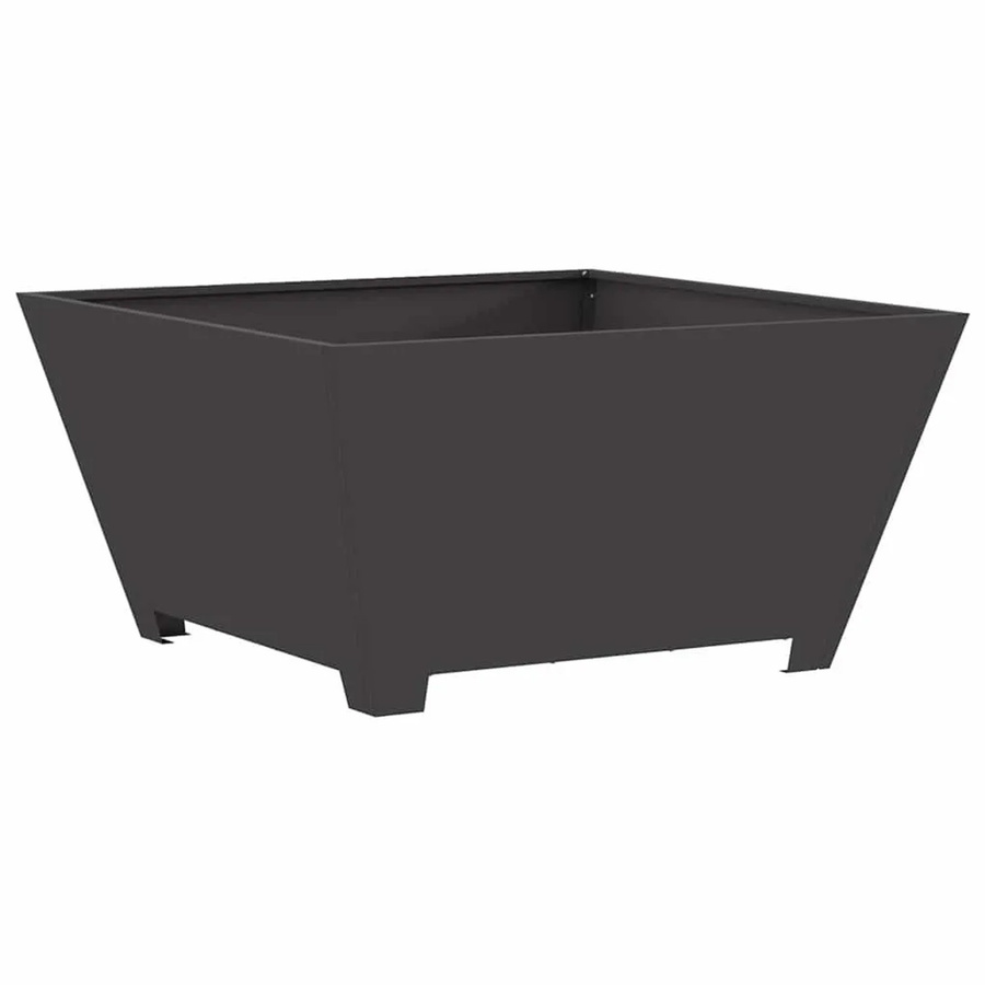 vidaXL Feuerstelle aus Stahl in Schwarz B/T/H: 80 x 80 x 40 cm - Bild 2