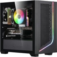 MSI Gaming-PC Window Edition mit RTX 5060, AMD Ryzen 5 5600, 16 GB RAM, 1000 GB SSD, Schwarz/Transparent - Bild 1