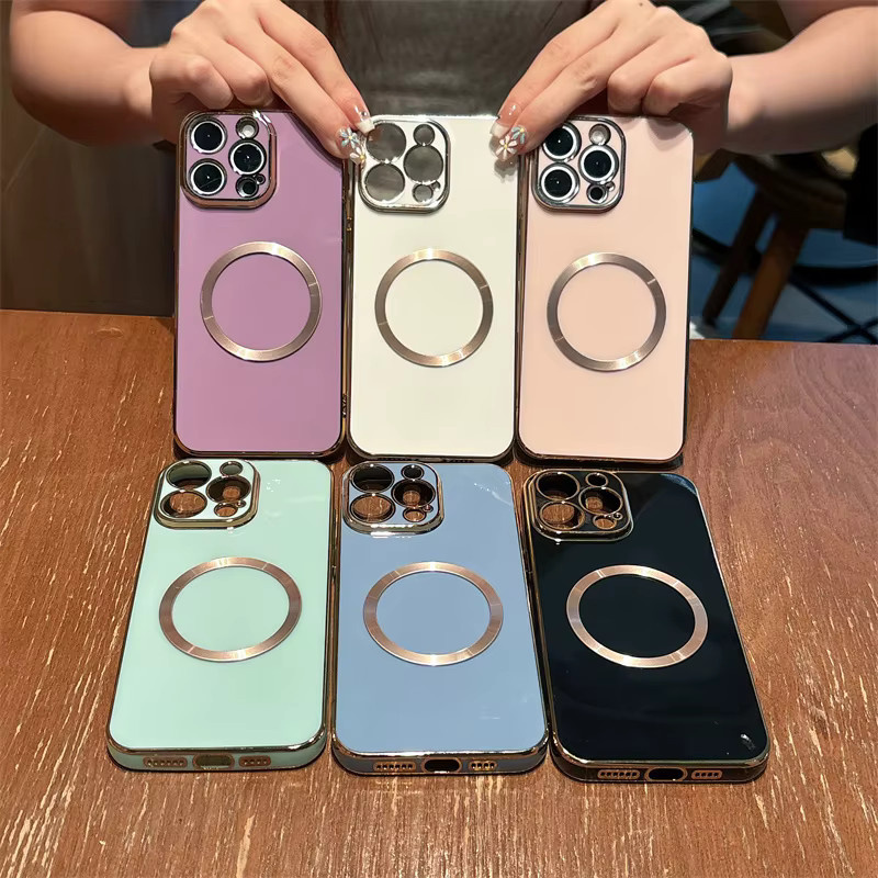 Magnetische Schutzhülle mit Luxus-Beschichtung für Xiaomi Redmi Note und POCO Modelle in Grün - Bild 4