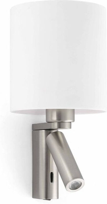 Faro Barcelona Rob Wandleuchte aus Metall in Bronze und Weiß für Innenräume, E27, H: 29,5 cm, B: 15,5 cm, T: 15,5 cm - Bild 1