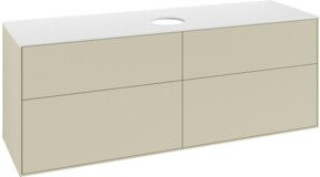 V&B Waschtischunterschrank Finion in Weiß lackiert, B/T/H: 160 x 50,1 x 0 cm - Bild 1