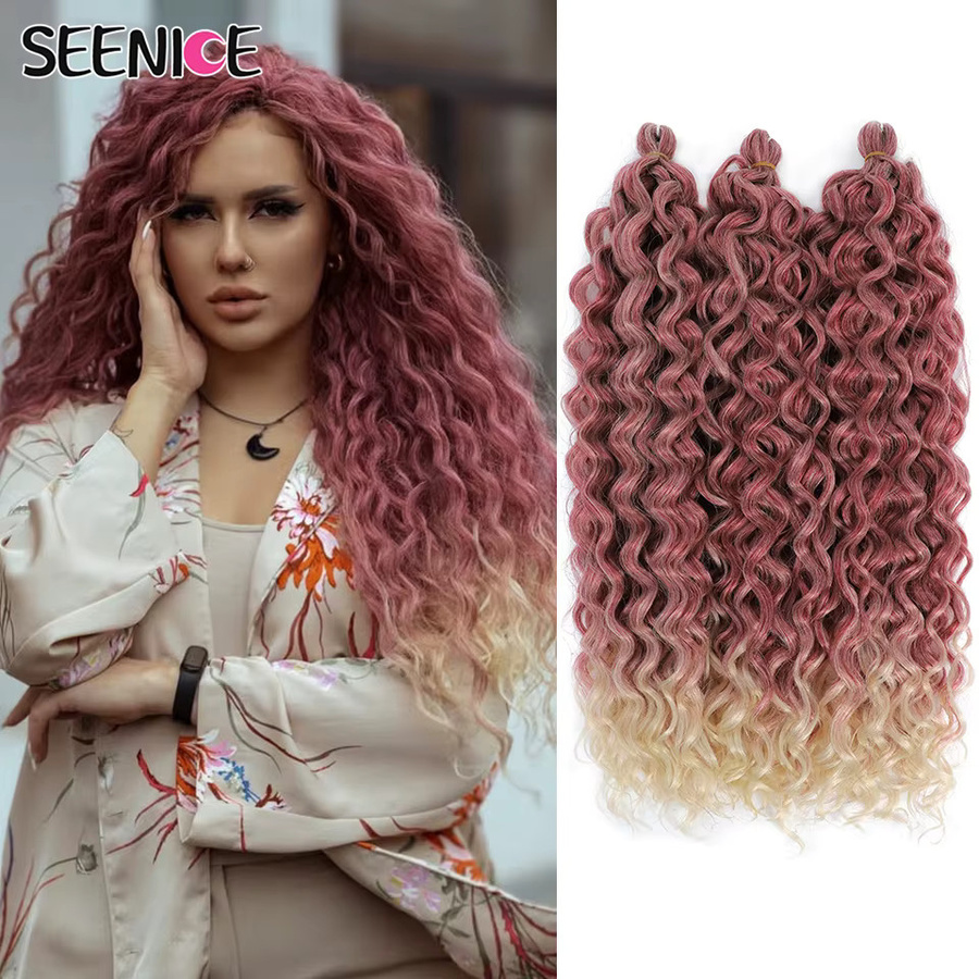 SEENICE Crochet Braids Kunsthaar, Ocean Wave, 18-24 Zoll - Bild 3