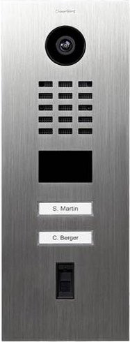 DoorBird D2102FV IP-Video-Türsprechanlage LAN Außeneinheit aus Edelstahl V2A in Silber (gebürstet) - Bild 1