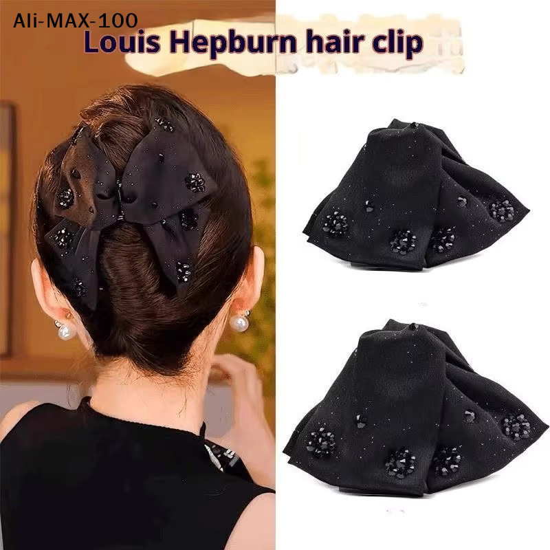 AyS Haarspange mit Strass-Schleife und Perlen, Damen - Bild 2