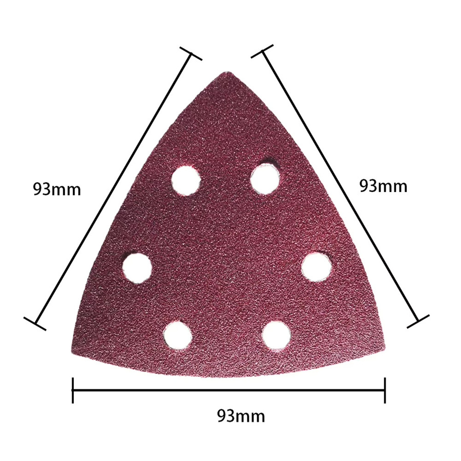 Vibratite Dreieck Schleifpapier Set mit 25 Teilen, 93 mm Schleifscheiben für Elektrowerkzeuge - Bild 2