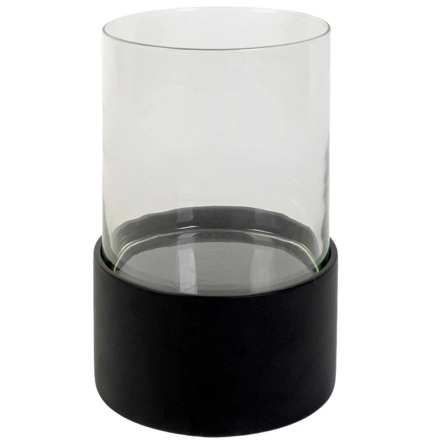 Vivanno Tischwindlicht Candira modern Schwarz aus Fiberglas B/T/H: 19,5 x 19,5 x 28 cm - Bild 2