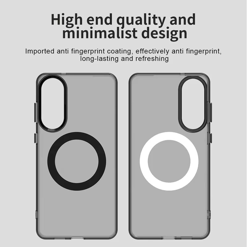 MagSafe kompatible Schutzhülle für Samsung Galaxy S25 S24 S23 Ultra mit magnetischer Halterung in Matt Klar und Transparent - Bild 6