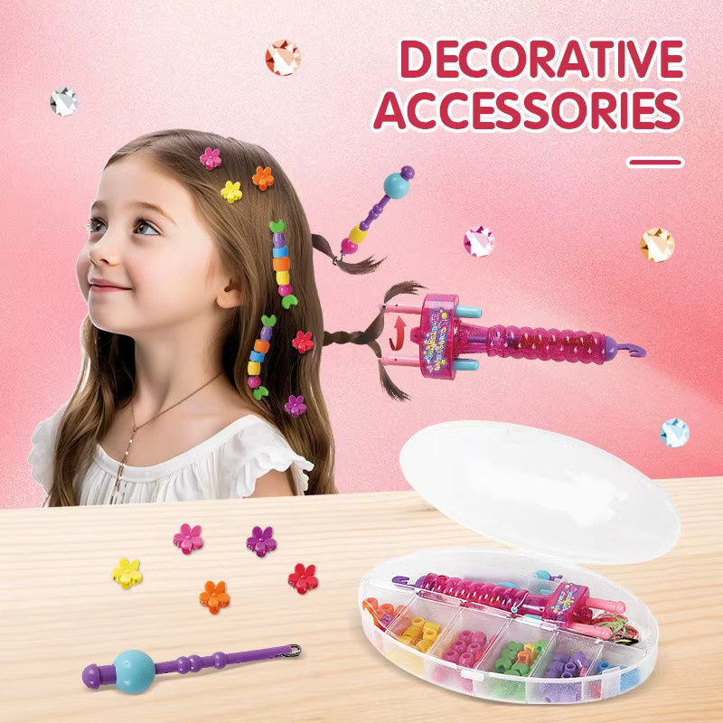 CONUSEA Haar Flechter DIY Haar Zubehör Kit, Bunt, ab 6 Jahren - Bild 2