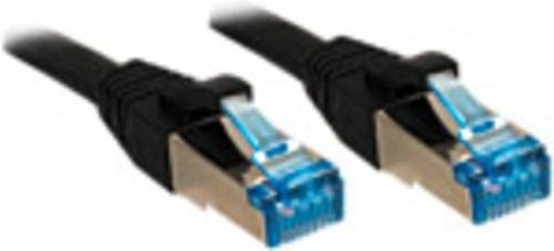 Lindy RJ45 Patchkabel CAT 6a S/FTP Ethernet LAN Schwarz 2,0 m - Bild 1