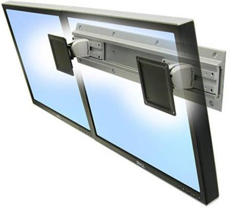Ergotron Neo-Flex Dual Monitor Wall Mount 2fach Monitor-Wandhalterung Grau für 30,5 cm bis 61,0 cm Bildschirme mit VESA 100 x 100 mm und 75 x 75 mm - Bild 1