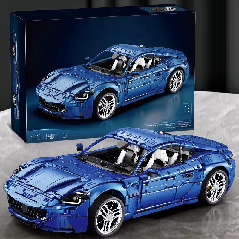 barweer Technischer blauer Rennwagen GT110, Bausatz-Modellauto, 5480 Teile, 1:8, ab 14 Jahren - Bild 2