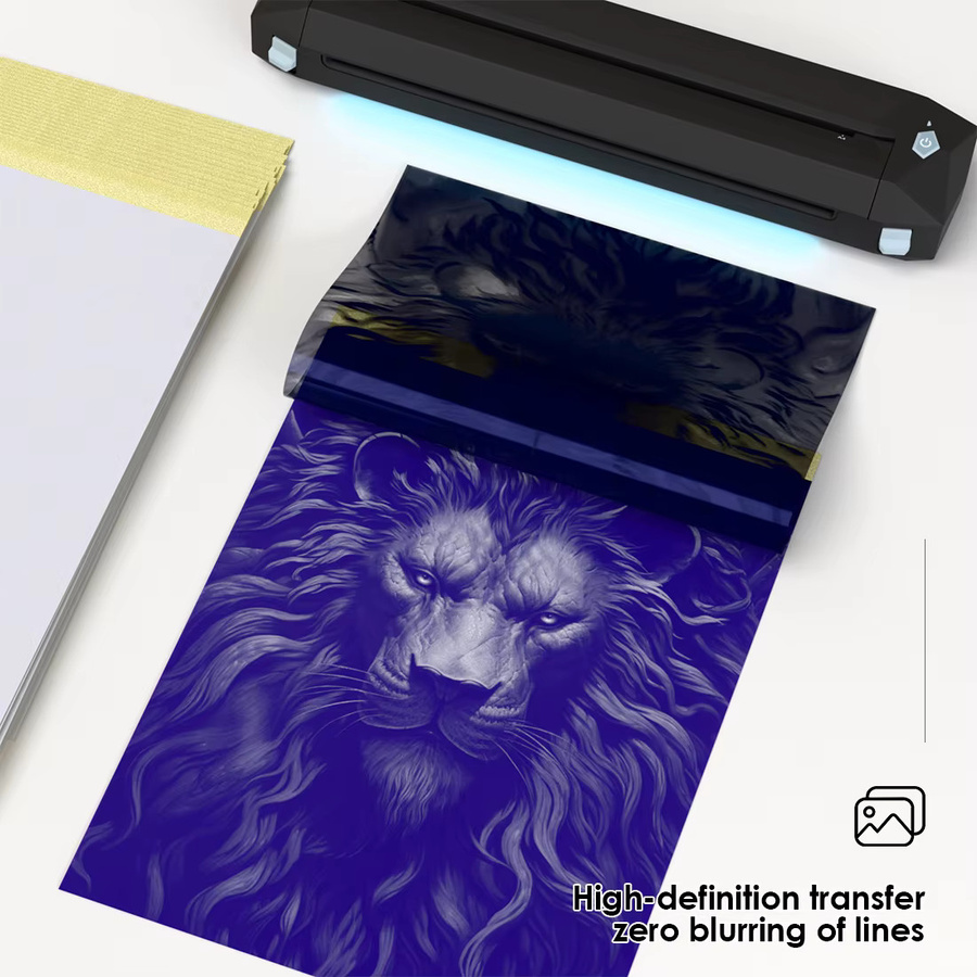 KVM Tattoo Transferpapier für Thermokopierer, 100/25 Blatt Schablonenpapier für professionelle Tattoo-Künstler - Bild 4