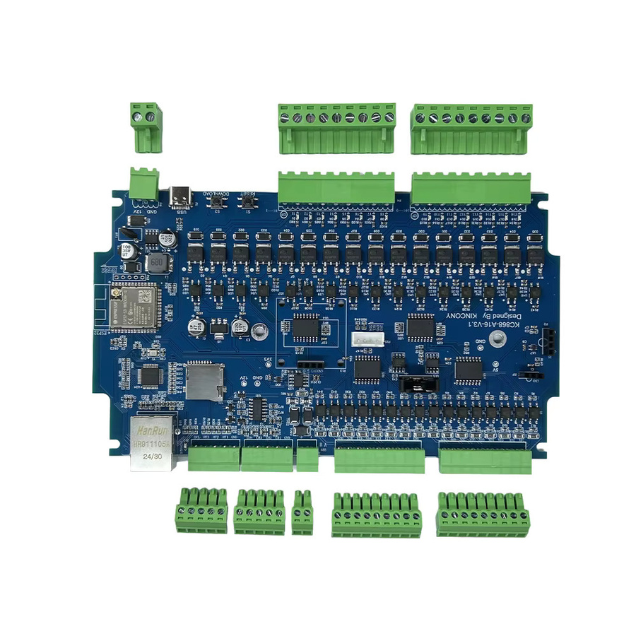 KinCony KC868-A16v3 ESP32-S3 16-Kanal-GPIO-Modul in Blau für ESPHome und Home Assistant Smart Home Automation - Bild 3