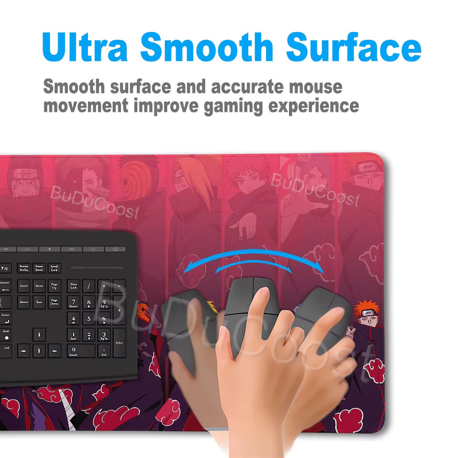 Bandai Anime Naruto Sasuke Uchiha Mauspad Multicolour Gaming Mausunterlage für PC und Tastatur - Bild 4