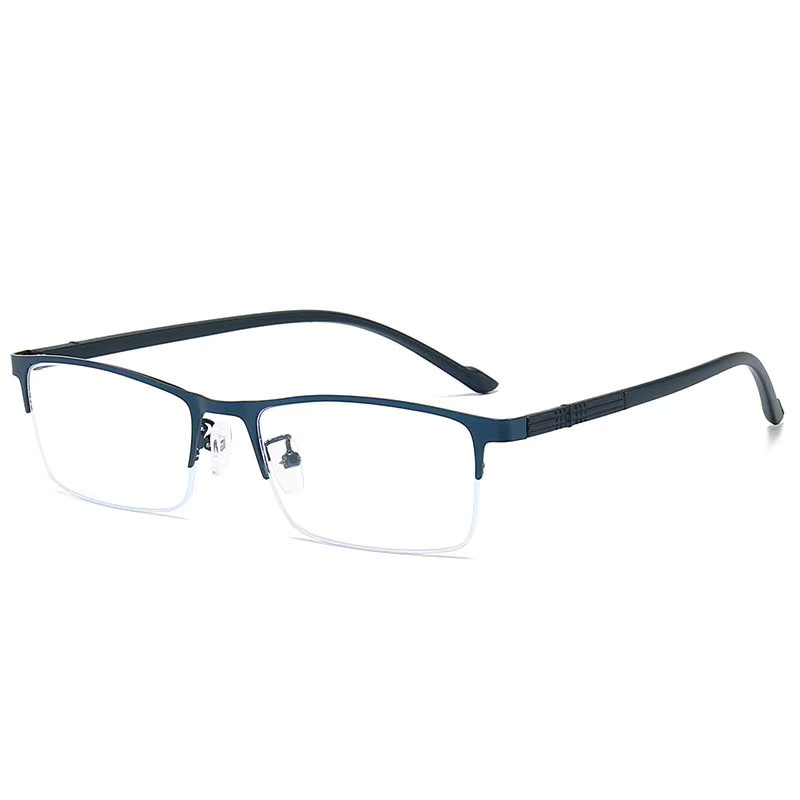 VABBON 8057 Lesebrille, Halbrand, Metall, rechteckig, Herren, Anti-Blaulicht - Bild 3