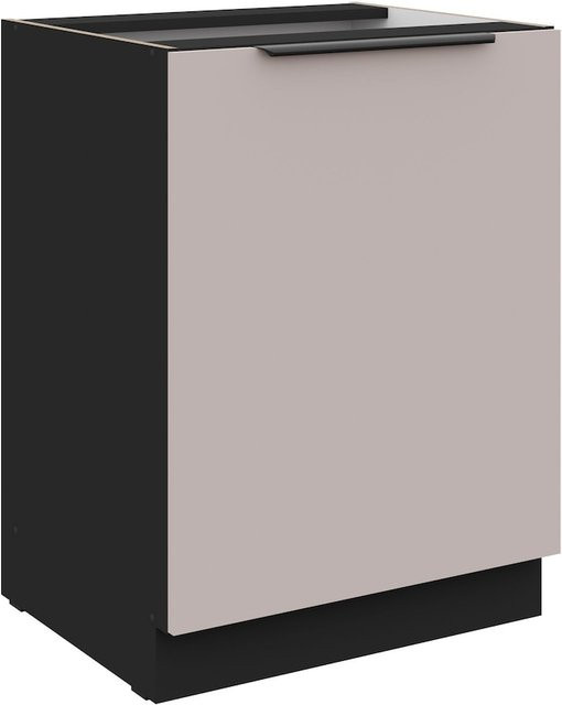 Küchenunterschrank ARONA in Kaschmir Beige mit Einlegeboden und mattem Finish, Breite: 60 cm - Bild 1