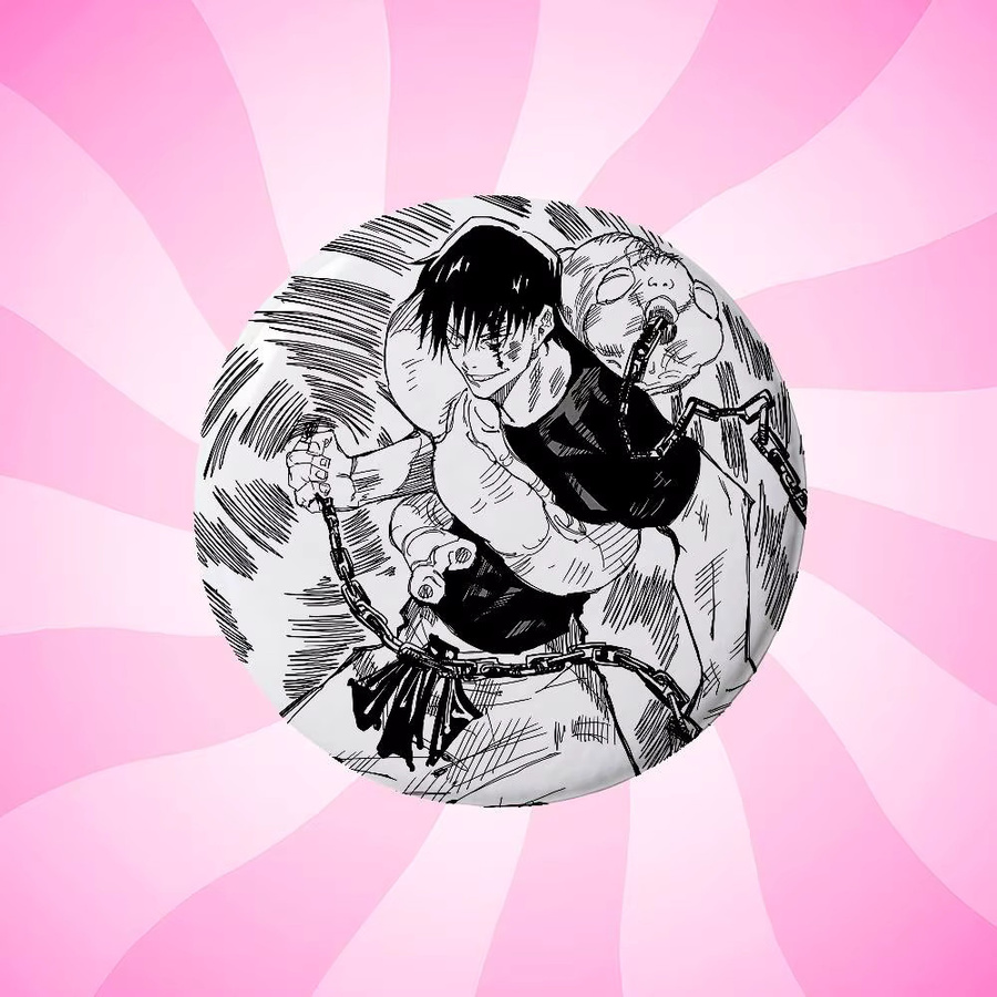 Anstecknadel Anime Runde Laser-Anstecknadel, Unisex - Bild 6