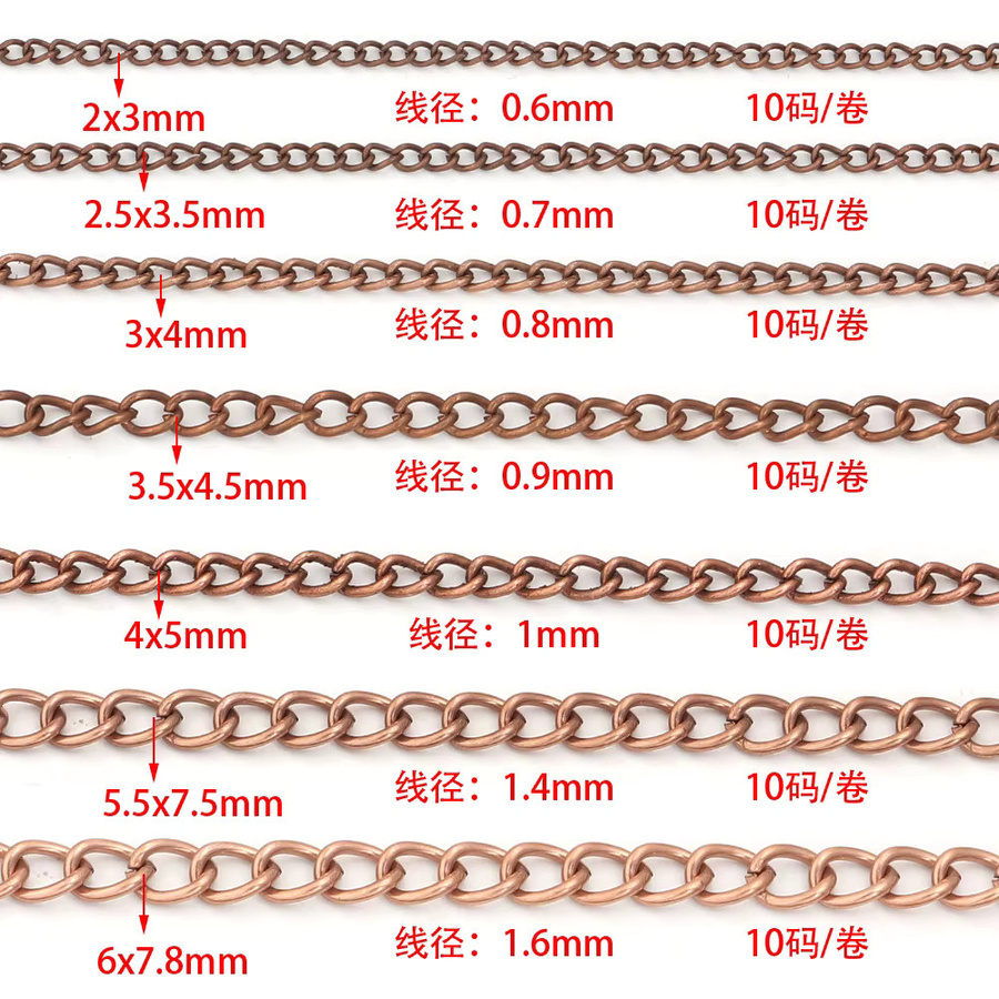 Halsketten-Zubehör Eisen, Silber, 10 Yards Rolle - Bild 5