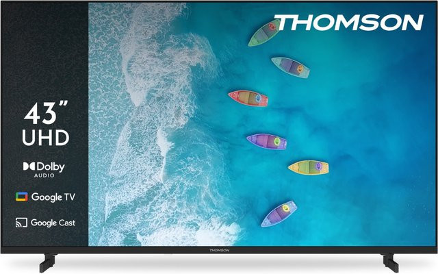 Thomson 43UG4S15 Smart TV mit 43 Zoll LCD-LED-Technik in Schwarz, 4K Ultra HD, Sprachsteuerung, Wi-Fi, Bluetooth und DVB-T2/C/S2 - Bild 1