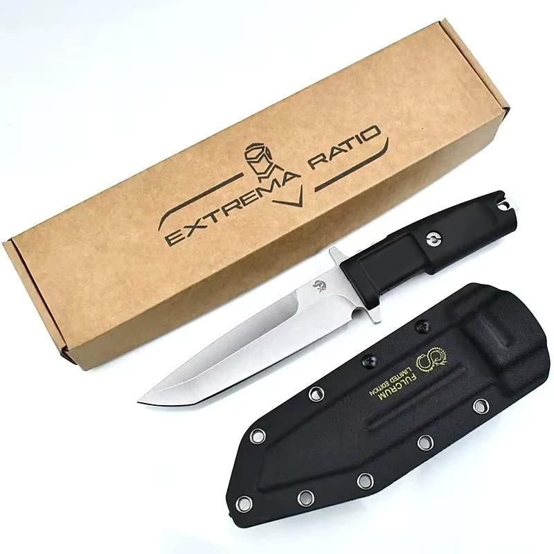 Tragbares Outdoor-Multitool mit fester Klinge aus Edelstahl in Grün - Bild 3