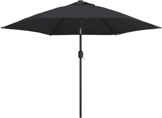 vidaXL Sonnenschirm mit Metall-Mast in Schwarz mit Polyesterbespannung, Durchmesser: 300 cm - Bild 1