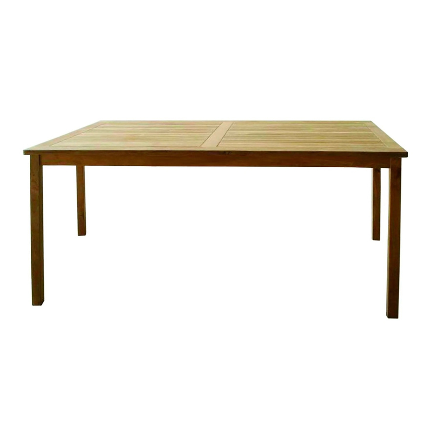 LEX Premium Gartentisch aus Teakholz rechteckig in Braun - Bild 2