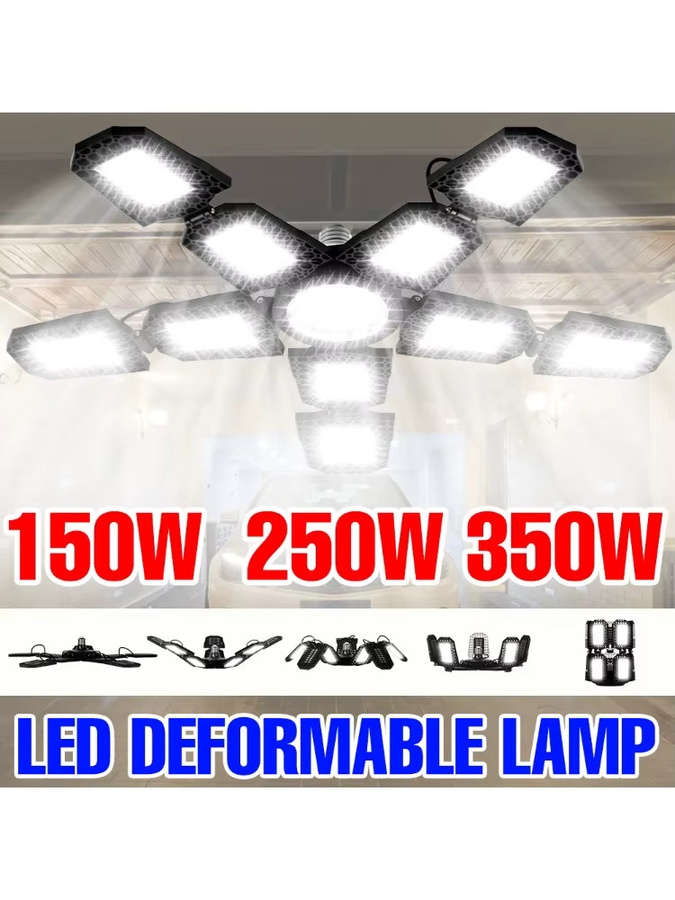 Verformbare LED E27 Garage Glühbirne 350W in Weiß für Werkstatt und Keller - Bild 6