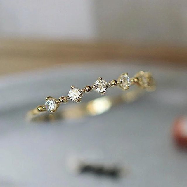 YIRAN Jewelry Ring, Zirkonia, Gold, Damen - Bild 1