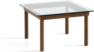 HAY Kofi Beistelltisch Quadratisch aus Glas in Transparent mit Rippenstruktur - Bild 1