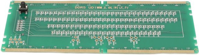 Igeteck DDR5-Speichertester Desktop Mainboard-Wartungstestkarte mit Lichtemission in Grau - Bild 1