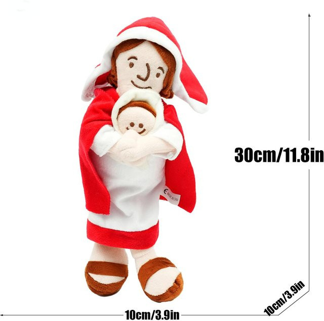 Yiran toy Neue Jesus Plüschpuppe Cartoon Maria, Stofftier, bunt - Bild 1