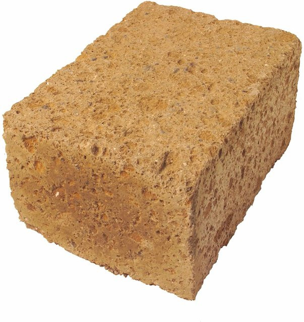 Scherf Tuffsteinblock in Braun, B/T/H: 37 x 27 x 20 cm - Bild 1