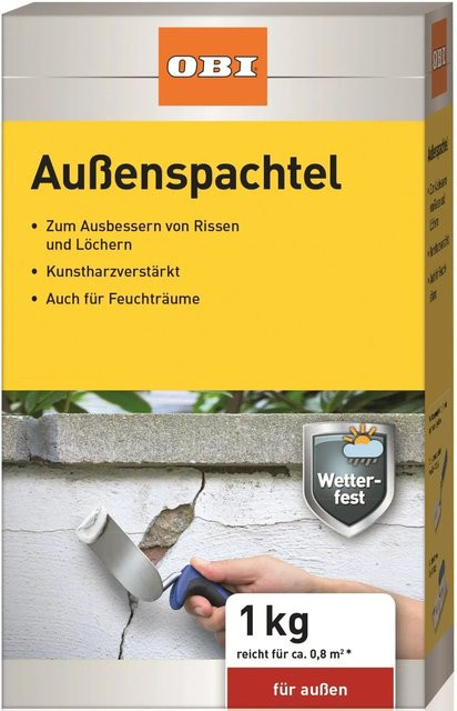 OBI Außenspachtel aus Kunstharz in Weiß, 1 kg - Bild 1