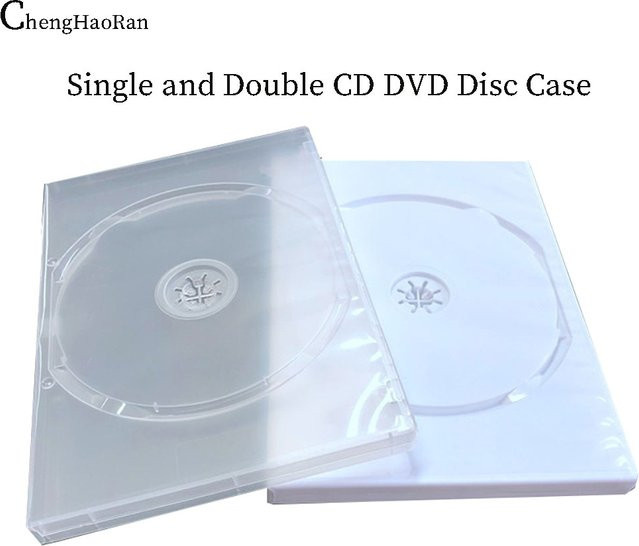 Cheng Haoran Transparente Kunststoff-Aufbewahrungsbox für CD und DVD als Einzelscheiben- oder Doppelscheiben-Gehäuse - Bild 1