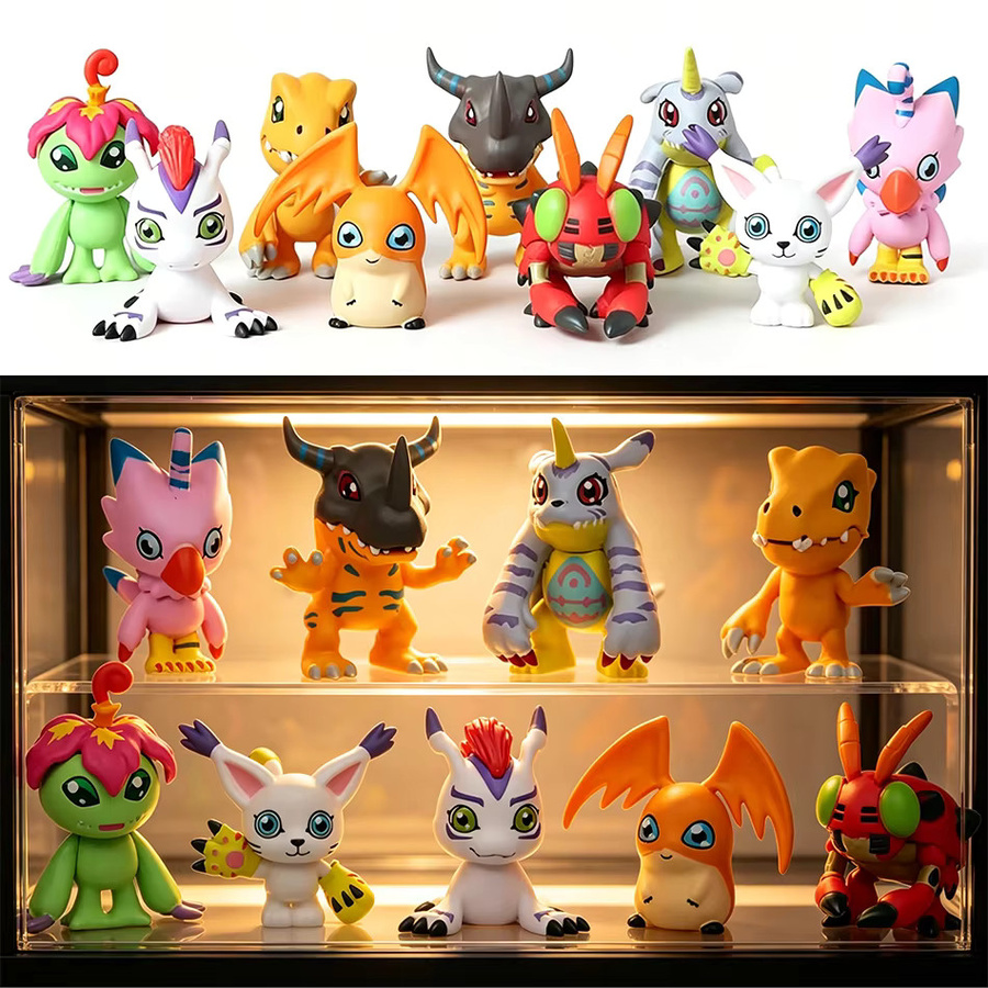 Bandai Digimon Adventure Anime-Figuren, 9-teiliges Set, Kunststoff - Bild 2