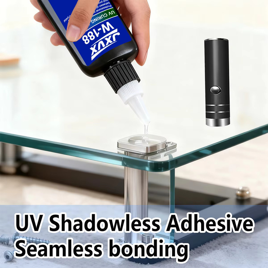 LOOLIFL UV-Klebstoff W-188 transparent, 50 g hochfester Kleber zum Kleben und Verschweißen von Glas, Metall, Keramik und ABS-Materialien - Bild 2