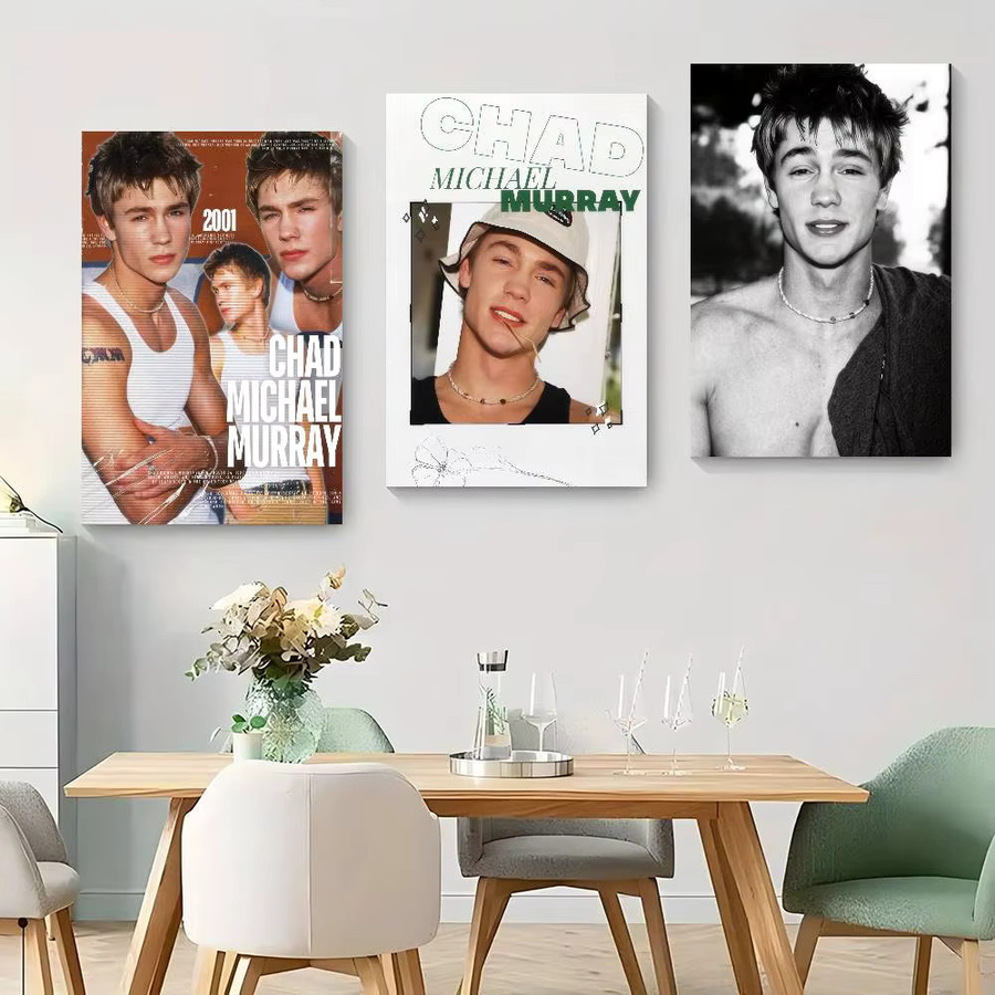 Vintage Poster Chad Michael Murray Wandkunst Retro Portrait Motiv in Mehrfarben - Bild 2
