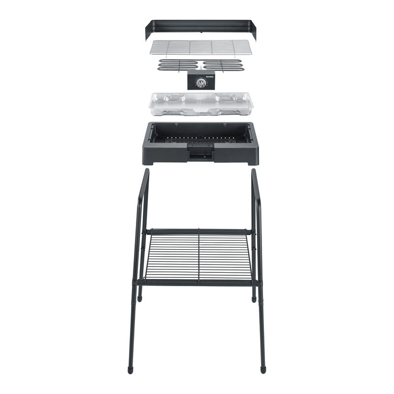 Severin Elektrogrill PG 8566 Tischgrill Schwarz B: 44,5 cm, T: 26 cm - Bild 7