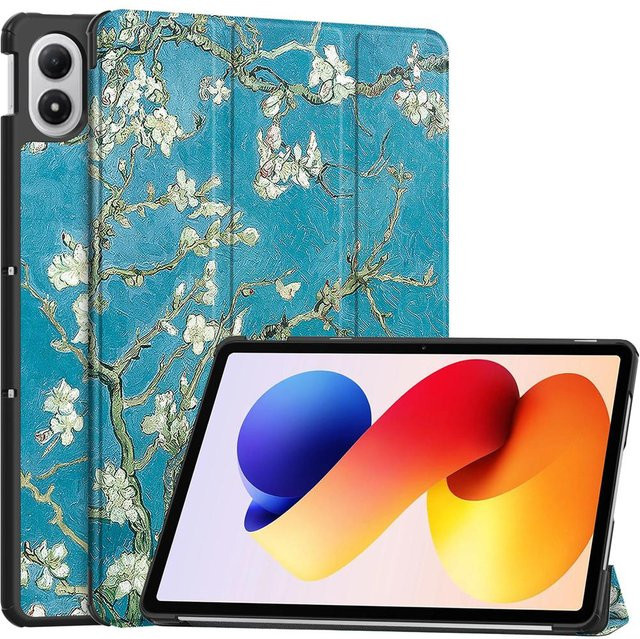 Xiaomi Redmi Pad 2 Pro 12.1 Hülle Faltbare Flip-Leder-Ständer Smart-Tablet-Abdeckung in Blau - Bild 1