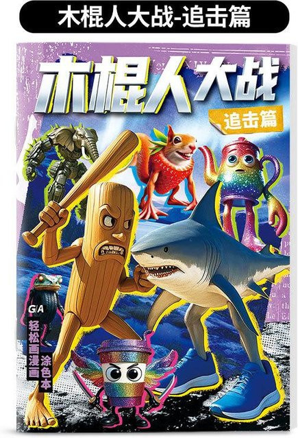 Discover Intime Anime Strichmännchen Malbuch - Bild 1