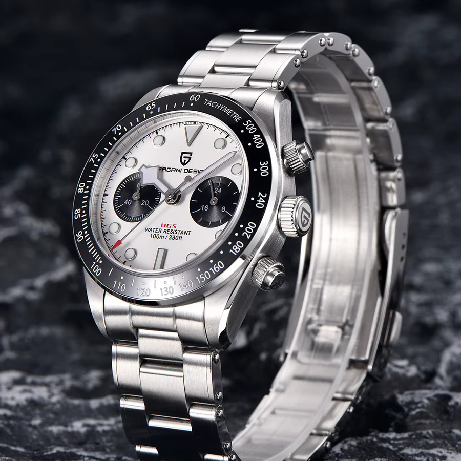 PAGANI DESIGN Chronograph, Quarz, Edelstahl, Saphirglas, Herren - Bild 4