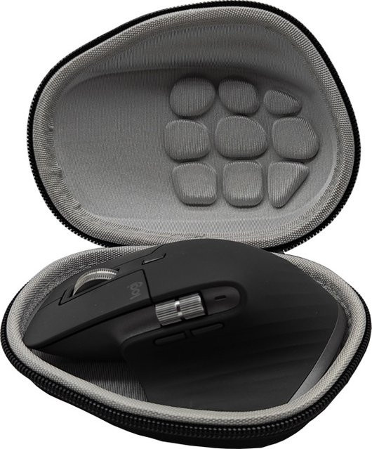 Wasserdichte EVA-Reisetasche für die Logitech MX Master 4 Maus in Schwarz - Bild 1